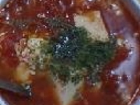 豆腐のトマトスープ